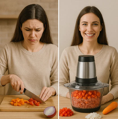 Tu nueva forma de cocinar - sin perder tiempo cortando a mano