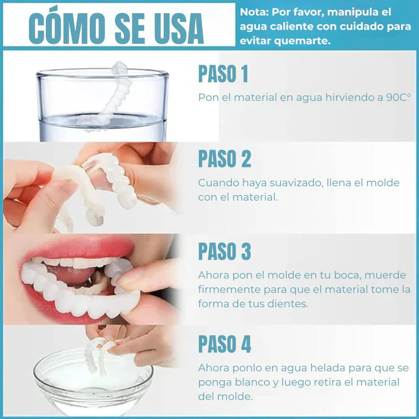 Tu sonrisa perfecta en segundos – Carillas Snapon Smile 🦷